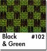 Black and Green Coco Mats